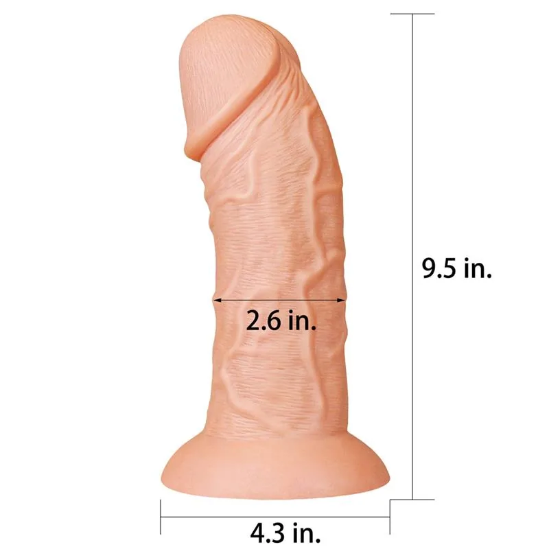 Dildo Realista King Lovetoy Natural 24 cm — vista 2 de 3