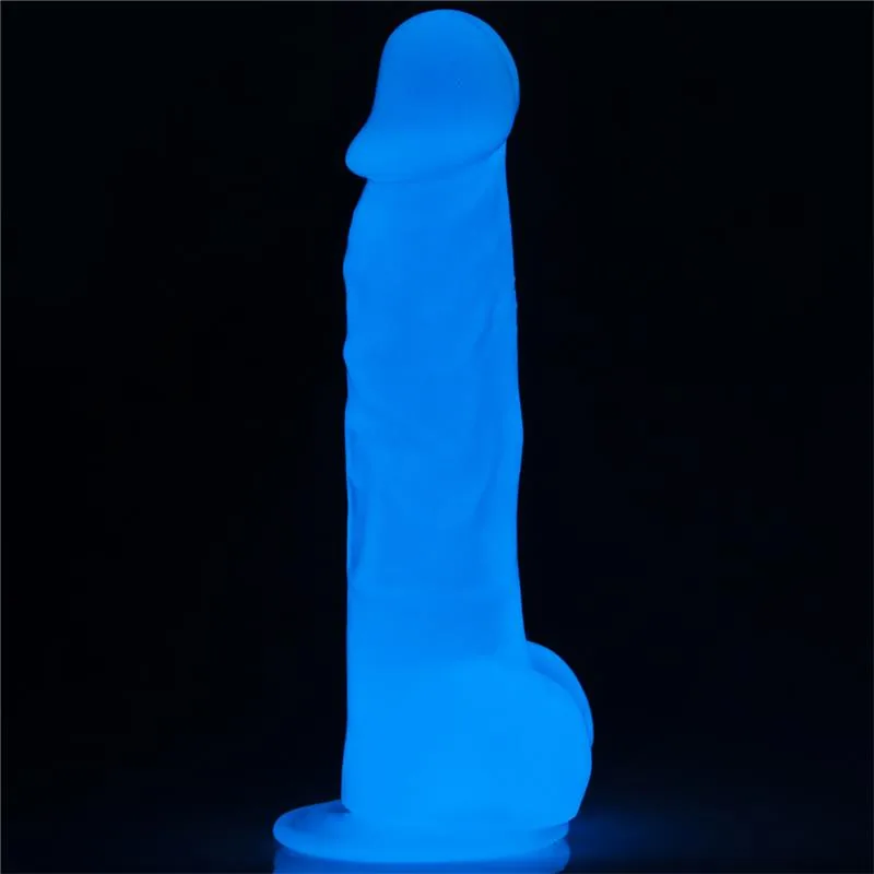 Dildo Lumino Luz Azul Lovetoy 16,5 cm