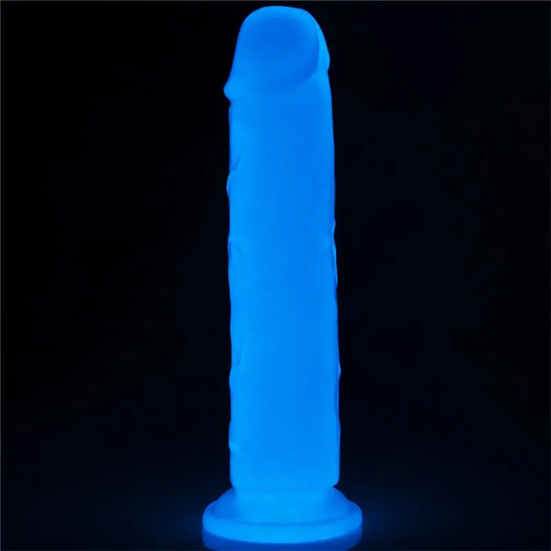 Dildo Lumino Luz Azul Lovetoy 20 cm
