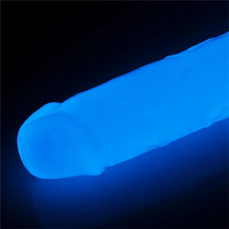 Dildo Lumino Luz Azul Lovetoy 20 cm — vista 3 de 3