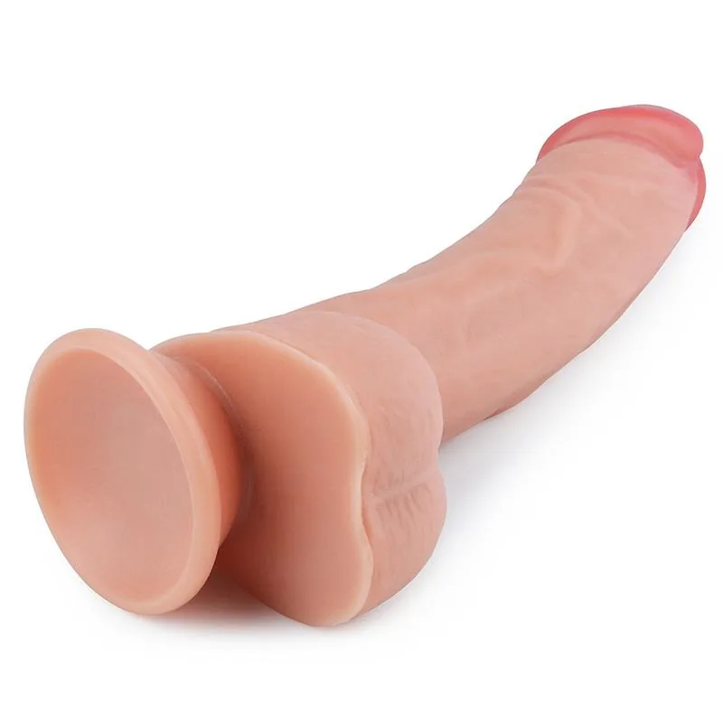 Dildo Nature Silicone Líquido Lovetoy Natural 20 cm — vista 3 de 3