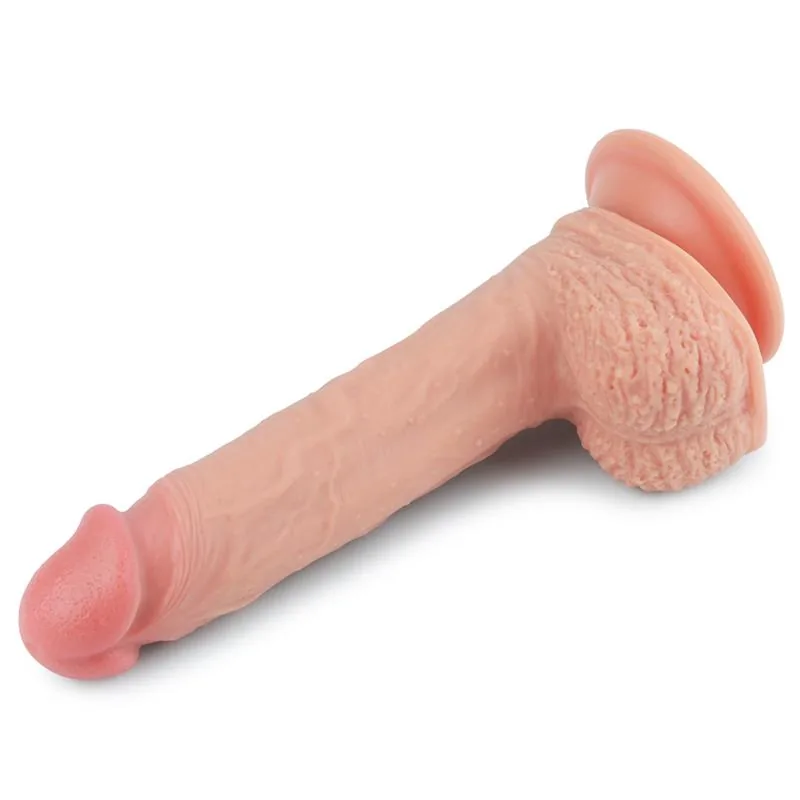 Dildo Nature Silicone Líquido Lovetoy Natural 21,5 cm — vista 2 de 3