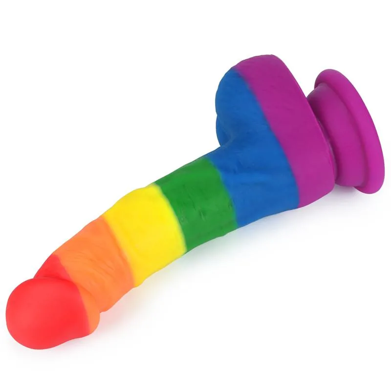 Dildo Prider Silicone Líquido Lovetoy Tom de Pele 20 cm — vista 2 de 3
