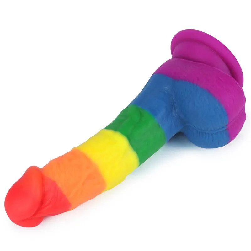 Dildo Prider Silicone Líquido Lovetoy Tom de Pele 20 cm — vista 3 de 3