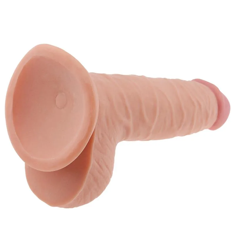 Dildo Ultra Macio Dude Lovetoy Natural 19 cm — vista 3 de 3
