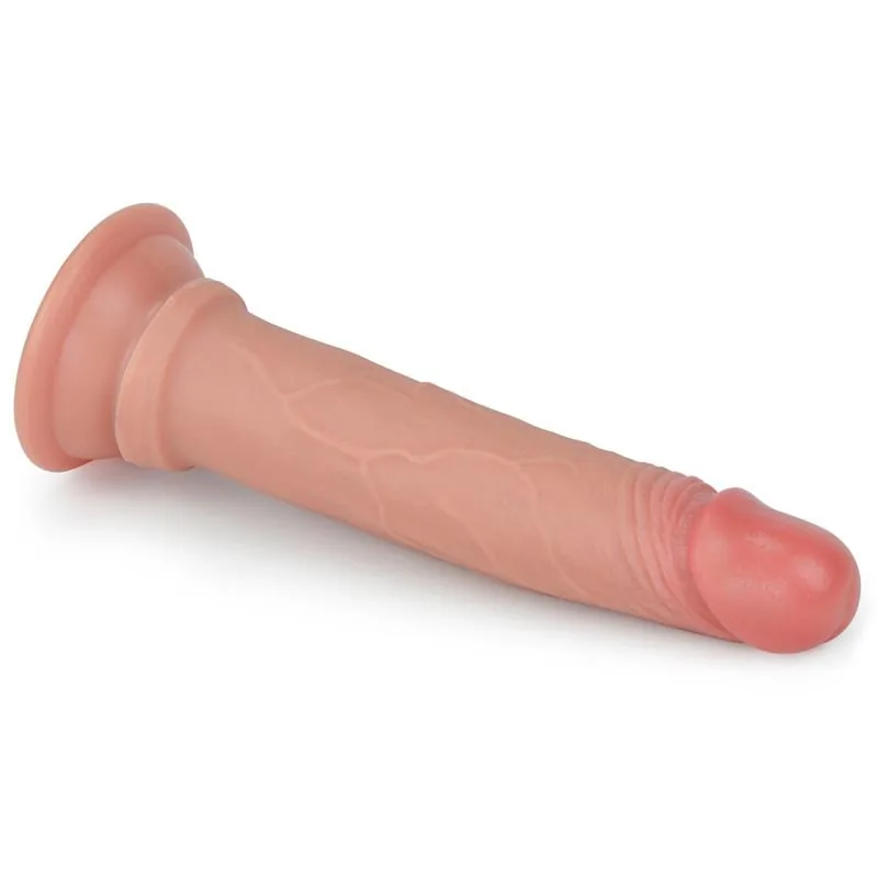 Dildo Nature Silicone Líquido Lovetoy Tom de Pele 18 cm — vista 3 de 3