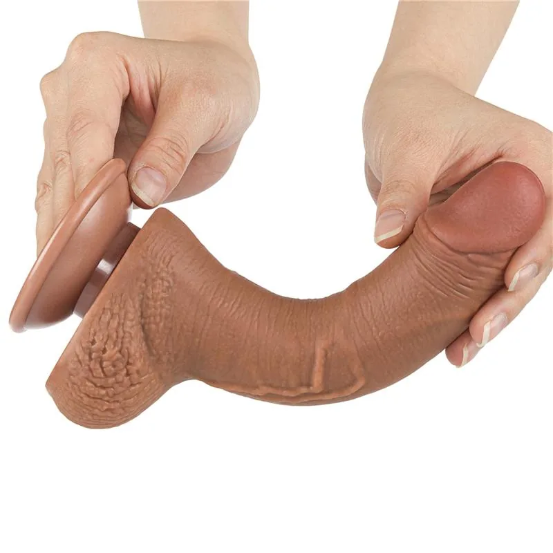 Dildo Pele Retrátil 7,5 Bronzeado — vista 2 de 3