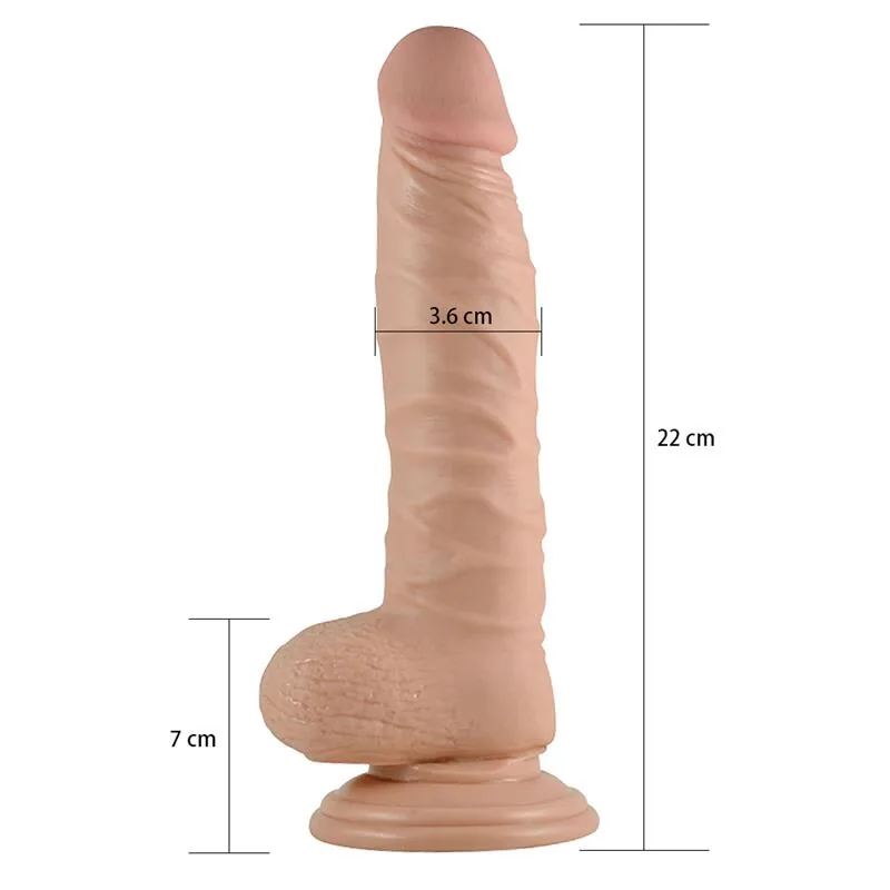Dildo Real Extremo Realista 8.5 Natural — vista 3 de 3