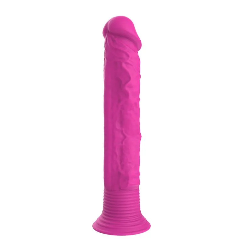 Dildo Realista com Vibração Silicone Rosa — vista 3 de 3
