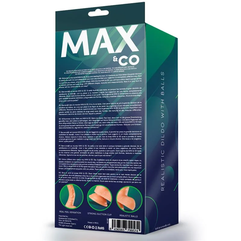 Dildo Realista MAX & CO Kurt 24 cm — vista 3 de 3