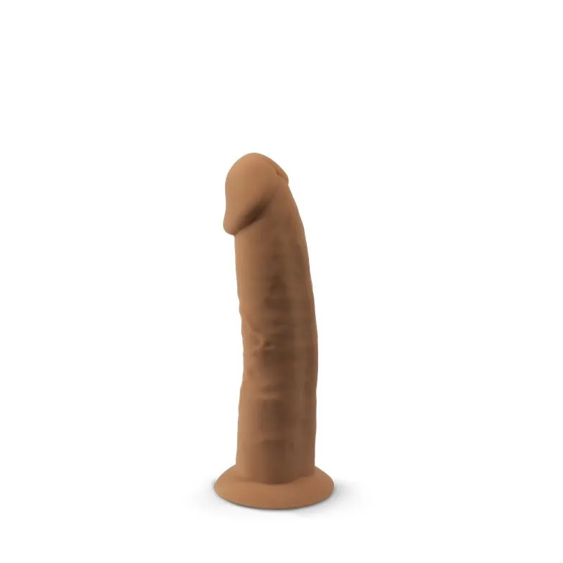 Dildo Dupla Densidade Modelo 2 Silexd Caramelo 15 cm