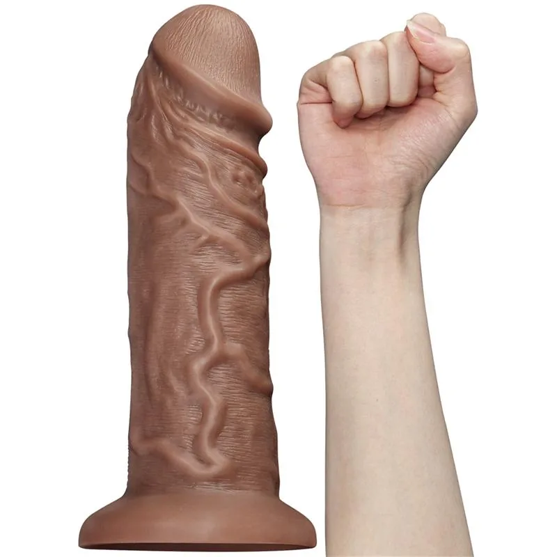 Dildo Vibratório King Chubby Lovetoy Castanho 27 cm — vista 3 de 3