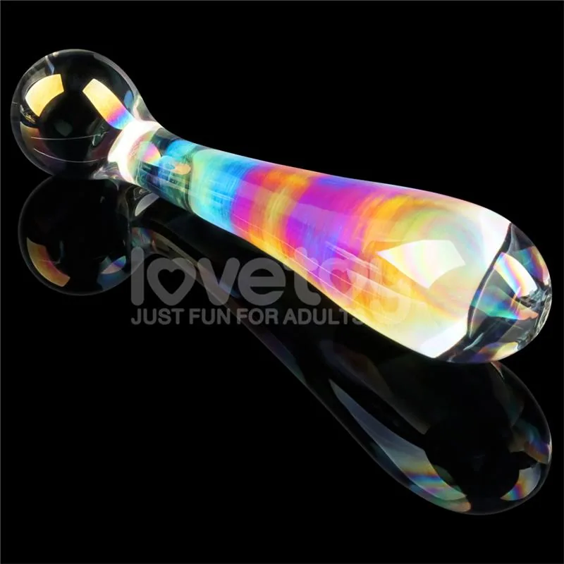 Dildo Vidro Twilight Gleam Alluring Arc — vista 3 de 3