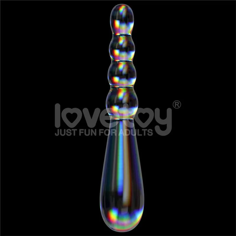 Dildo Vidro Twilight Gleam Rising Ripples — vista 2 de 3