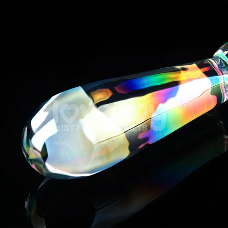 Dildo Vidro Twilight Gleam Rising Ripples — vista 3 de 3
