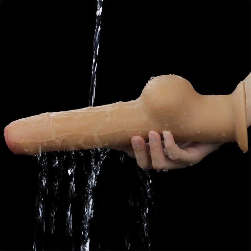 Dildo Realista Dupla Camada LoveToy 27,8 cm — vista 4 de 9