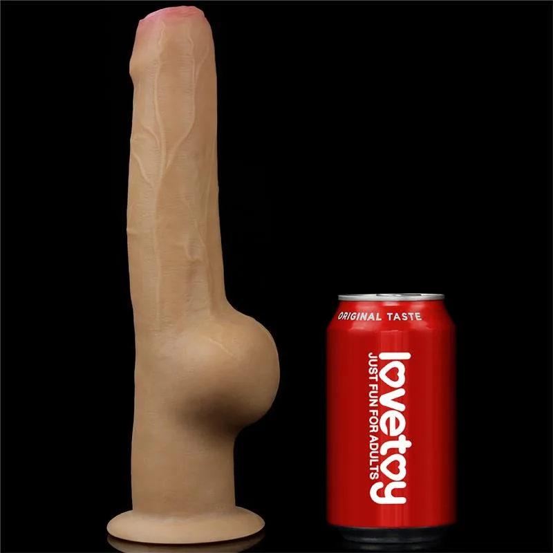 Dildo Realista Dupla Camada LoveToy 27,8 cm — vista 7 de 9