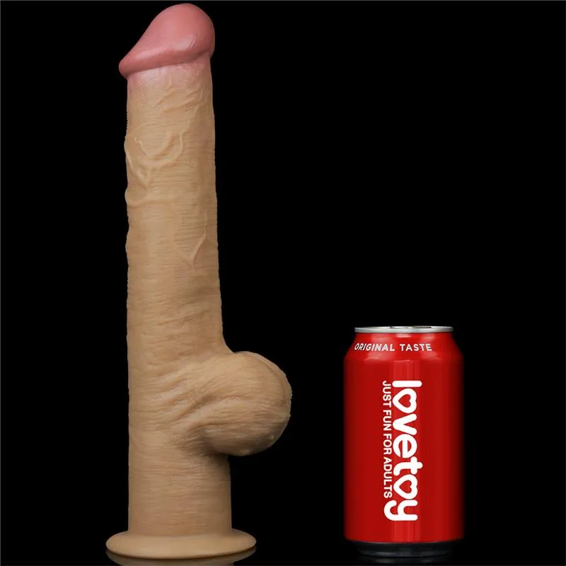 Dildo Realista Dupla Camada LoveToy 30 cm — vista 10 de 12