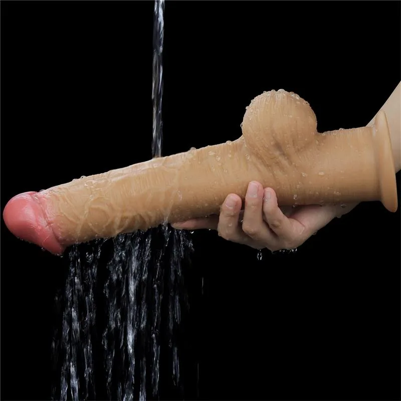 Dildo Realista Dupla Camada LoveToy 30 cm — vista 8 de 12