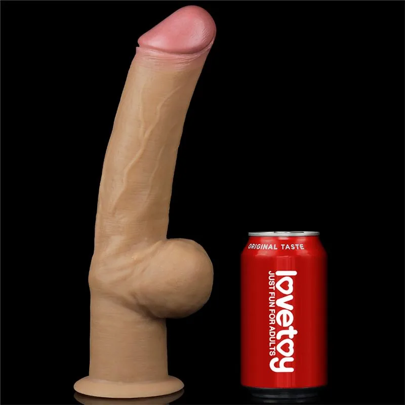 Dildo Realista Dupla Camada LoveToy 30 cm — vista 7 de 9