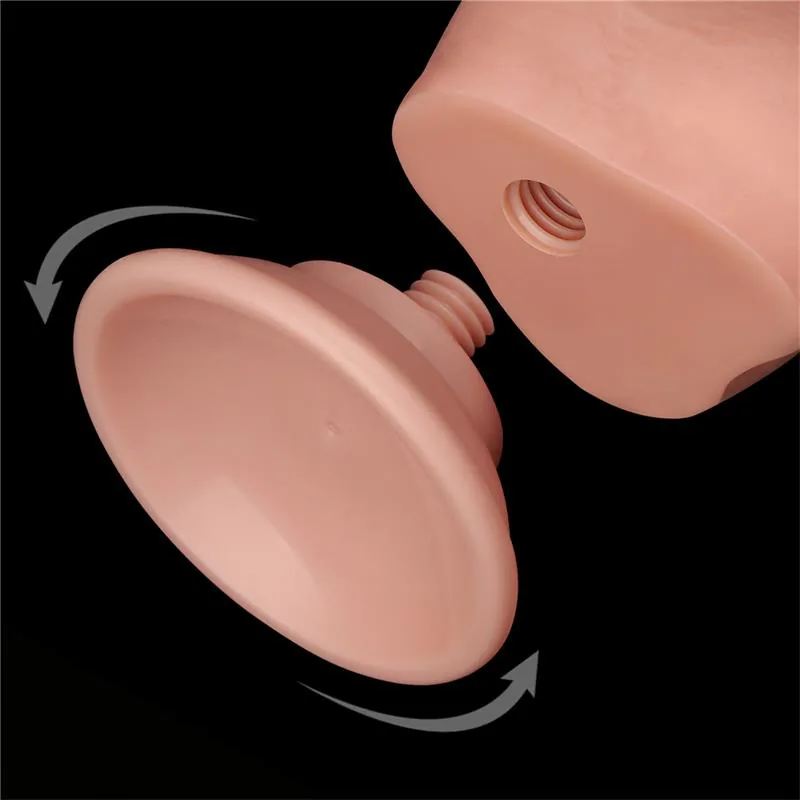 Dildo Realista de Dupla Camada TPE com Pele Deslizante 19,5 x 3,6 cm Lovetoy — vista 10 de 13