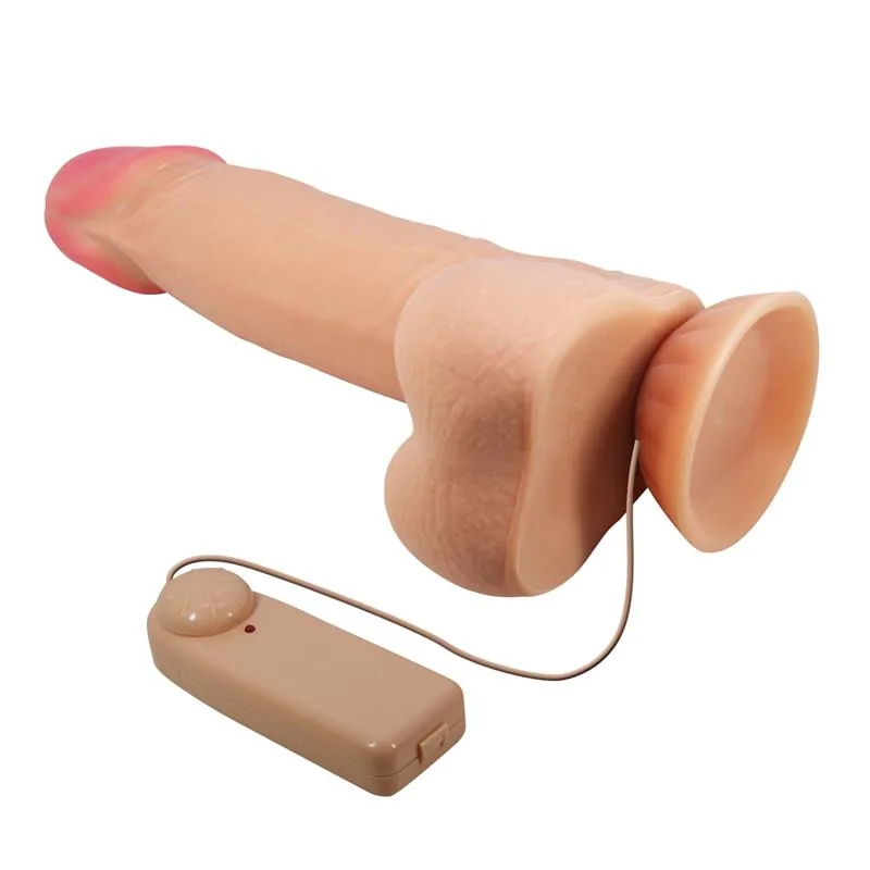 Dildo Realista Dupla Densidade com Vibração e Ventosa Baile — vista 4 de 10