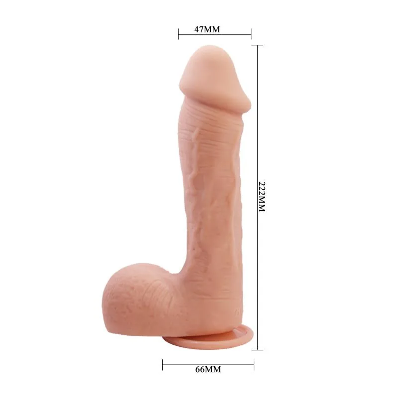 Dildo Realista Johnson com Testículos e Ventosa 22,2 cm Baile — vista 11 de 12