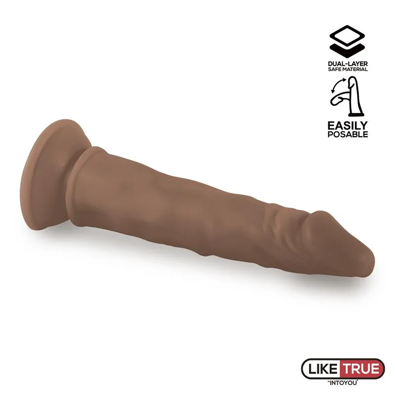 Dildo Realista Lenser Articulável LikeTrue Castanho — vista 5 de 7