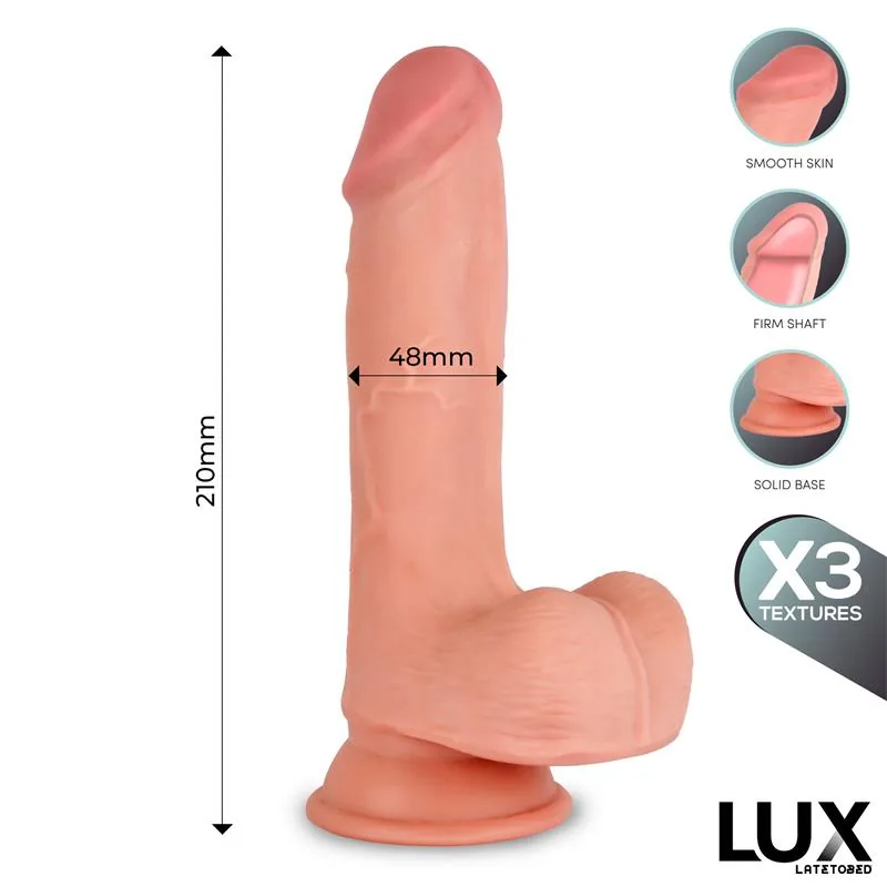 Dildo Realista Max Tripla Densidade com Testículos Lux — vista 5 de 6
