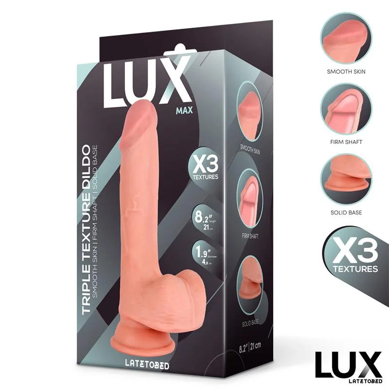 Dildo Realista Max Tripla Densidade com Testículos Lux — vista 6 de 6