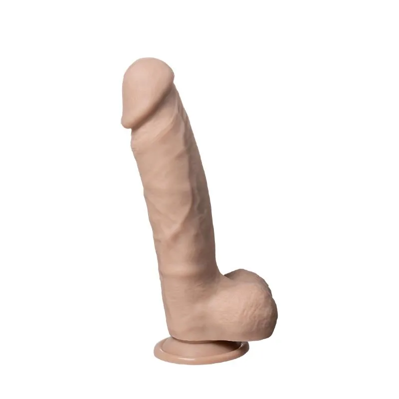 Dildo Realista Modelo 1 em Silicone Líquido Termo-reativo com Veios 9 Polegadas SilexD