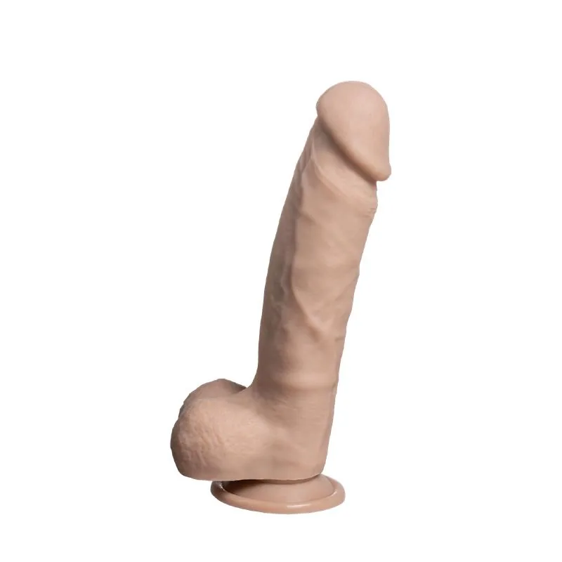 Dildo Realista Modelo 1 em Silicone Líquido Termo-reativo com Veios 9 Polegadas SilexD — vista 3 de 6