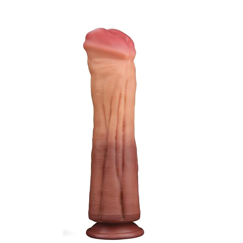 Dildo Realista Nature 12 em Silicone Platinum de Dupla Camada com Ventosa 30 cm Lovetoy