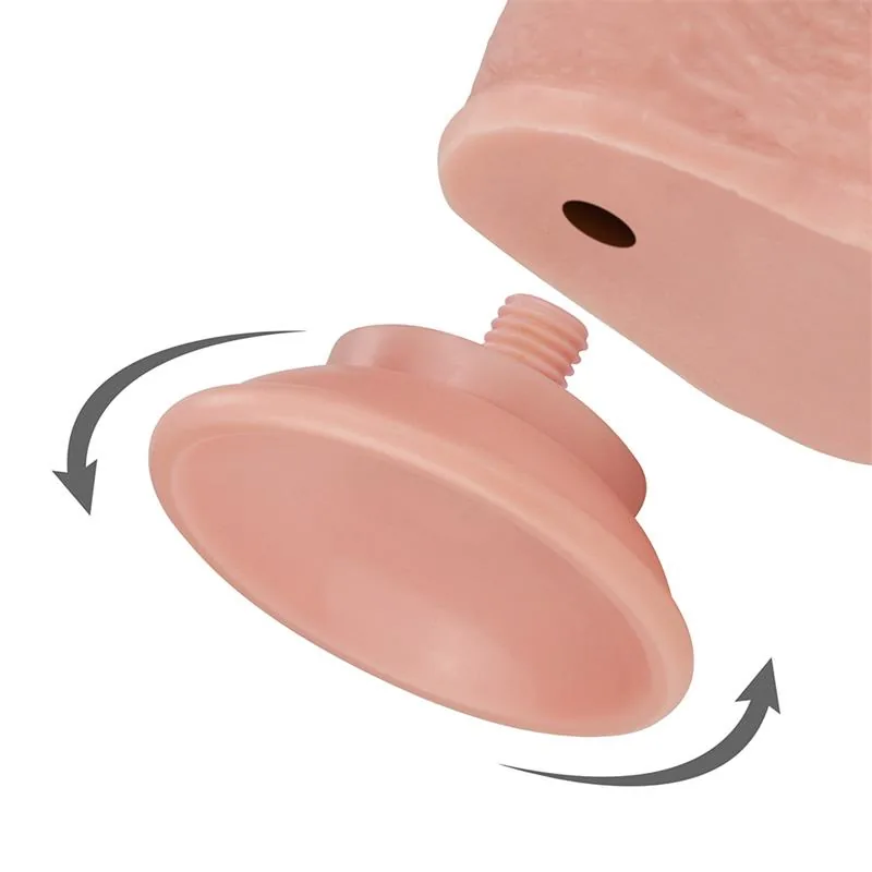 Dildo Realista com Pele Retrátil, Testículos e Ventosa Lovetoy — vista 7 de 9