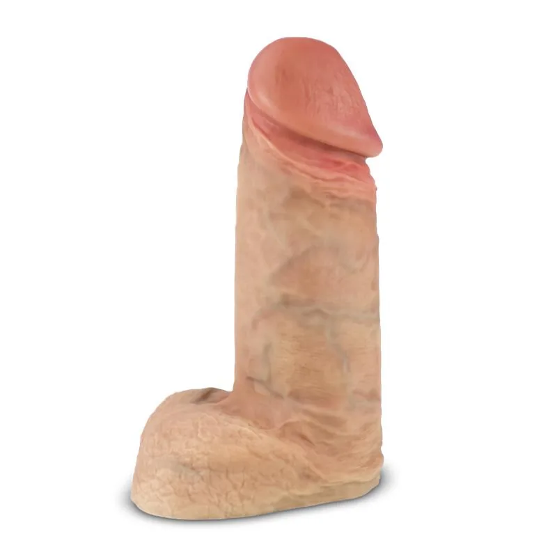 Dildo Realista Premium Real Skin XL Modelo 1 em Silicone Silexpan Termo-reativo 30 cm SilexD — vista 2 de 6