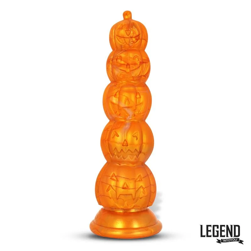 Pumpkron Dildo Abóbora Silicone Líquido 19,7 cm — vista 2 de 3