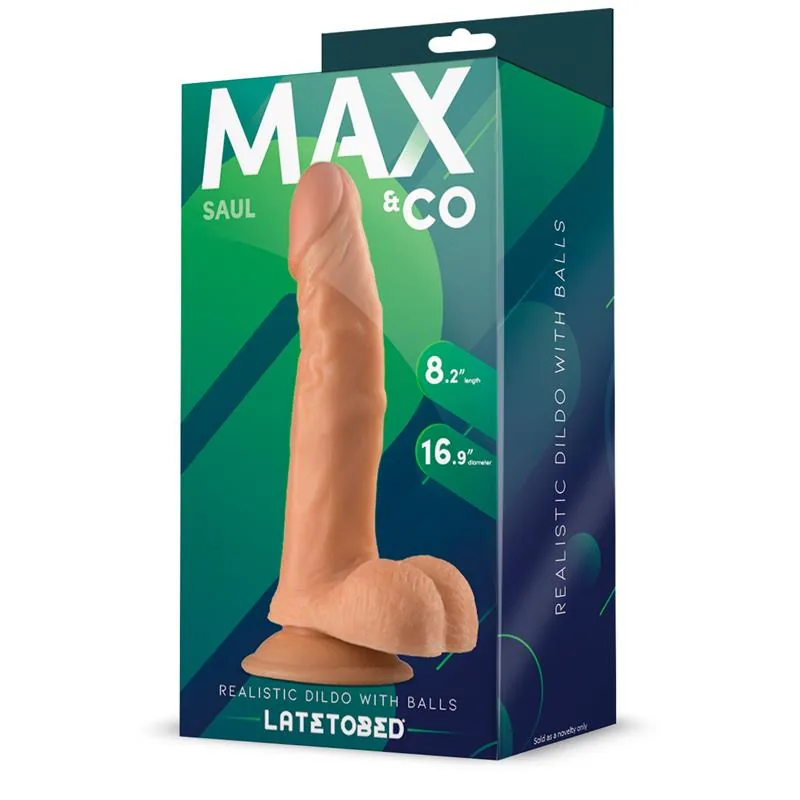 Saul Dildo Realista com Testículos 21 cm — vista 2 de 3