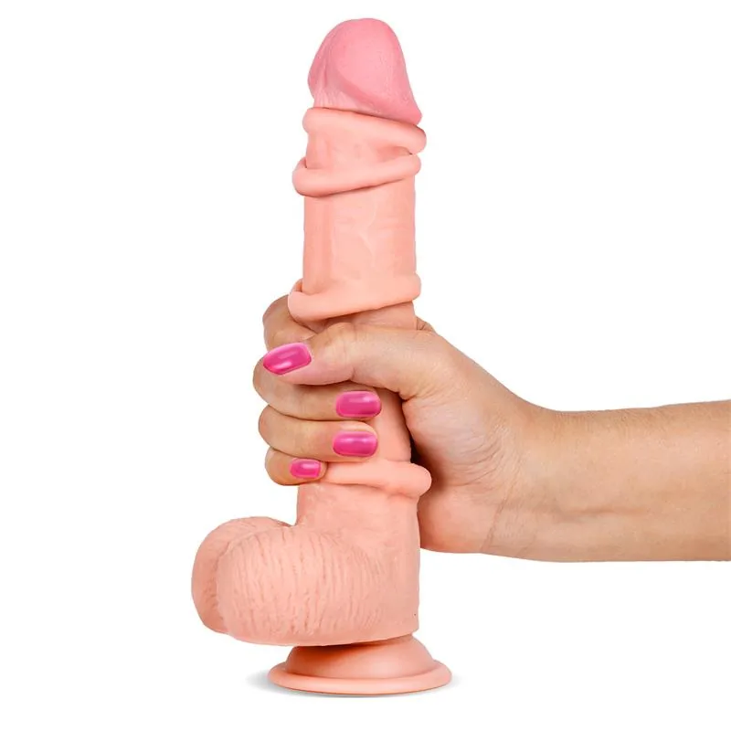 Dildo Realista Slidy Dupla Camada Retrátil e Orientável 9 — vista 2 de 6