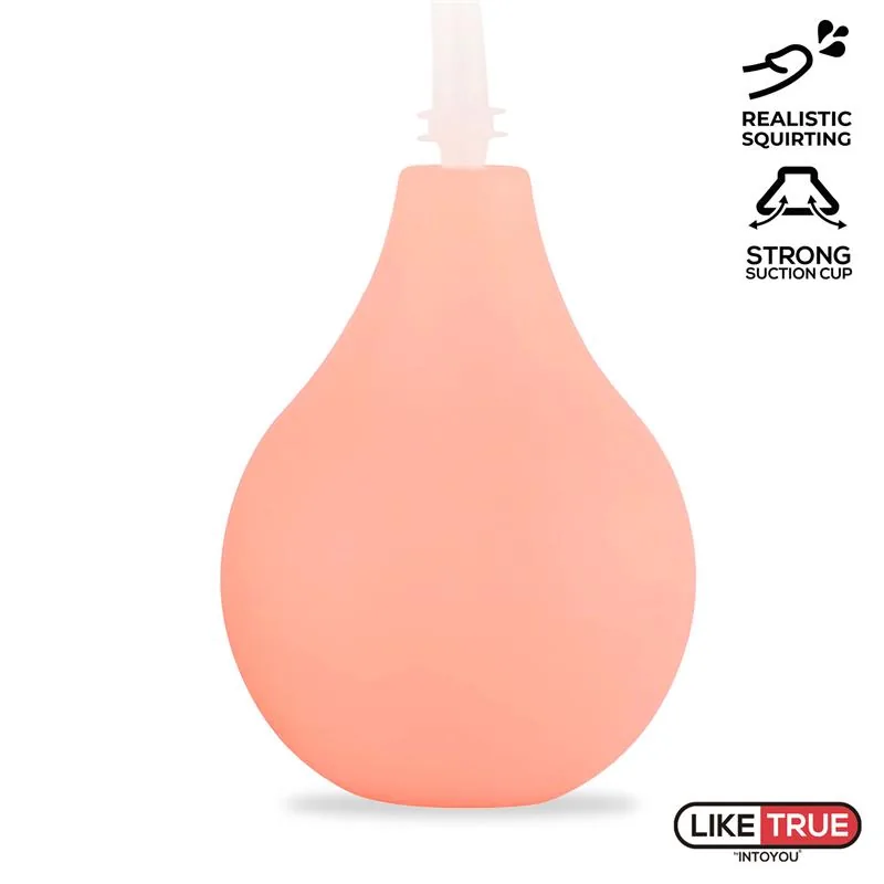 Dildo Realista Squirtz Ejaculador com Ventosa 20,3 cm LikeTrue — vista 4 de 5