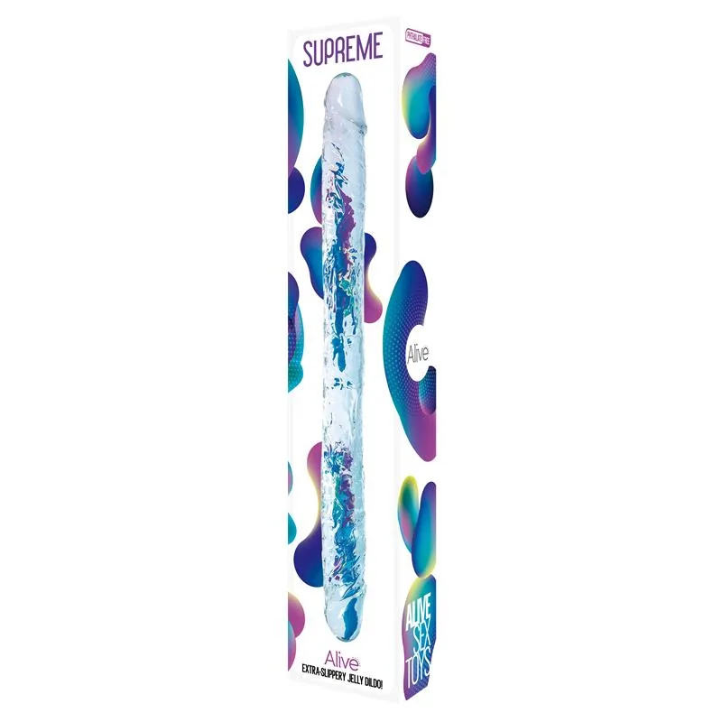 Supreme Dildo Duplo Transparente 38,5 cm — vista 2 de 2