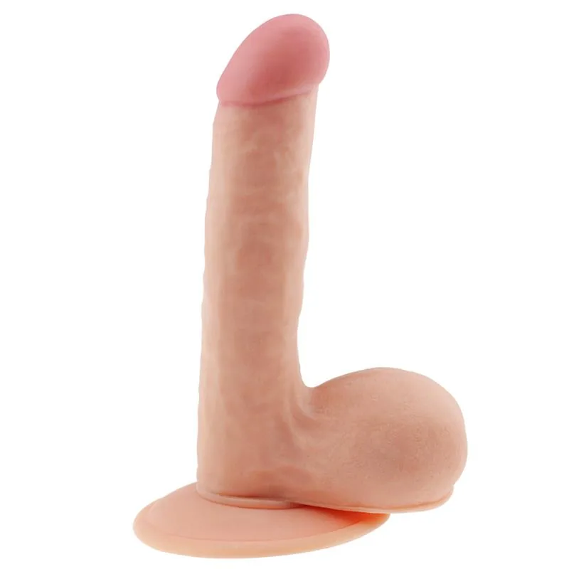 Dildo Realista The Ultra Soft Dude com Testículos 18 cm LoveToy