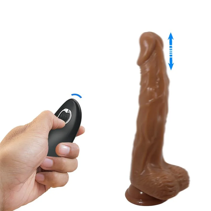 Dildo Realista com Vibração, Rotação e Vaivém Bodach 21 cm