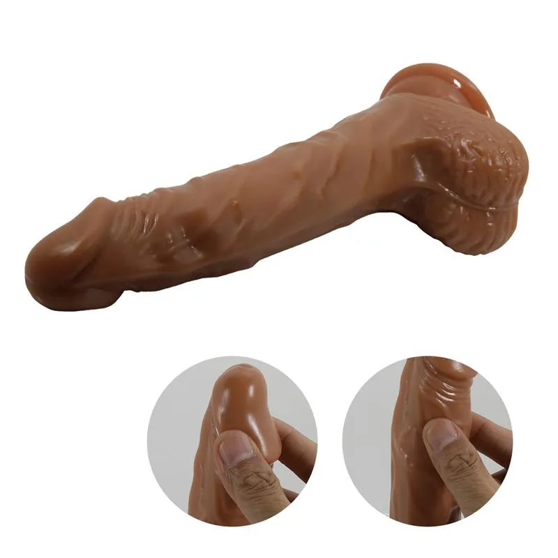 Dildo Realista com Vibração, Rotação e Vaivém Bodach 21 cm — vista 5 de 10