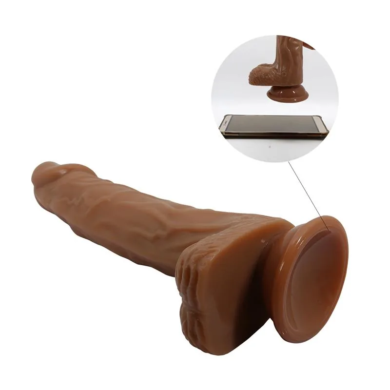 Dildo Realista com Vibração, Rotação e Vaivém Bodach 21 cm — vista 6 de 10