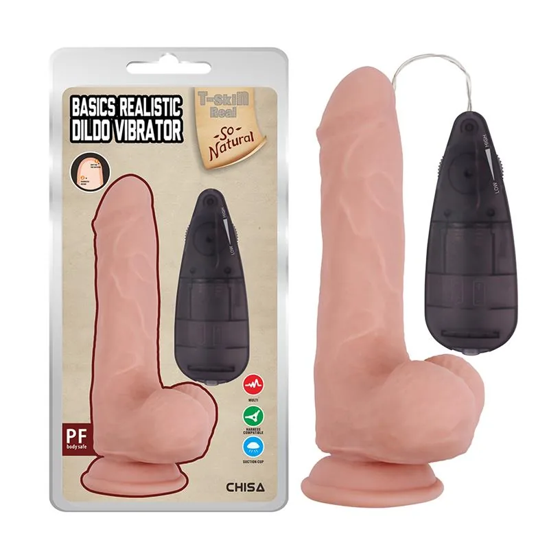 Vibrador Realista Basics Chisa 20 cm