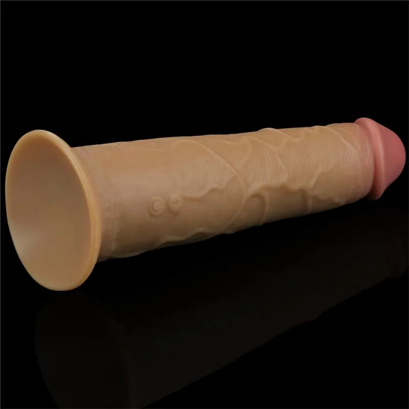 Vibrador Rotativo Dupla Camada Lovetoy Silicone 20 cm — vista 3 de 3