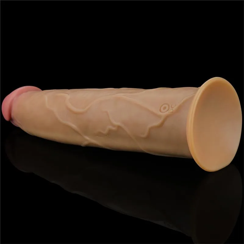 Vibrador Rotativo Dupla Camada Lovetoy Silicone 23 cm — vista 2 de 3