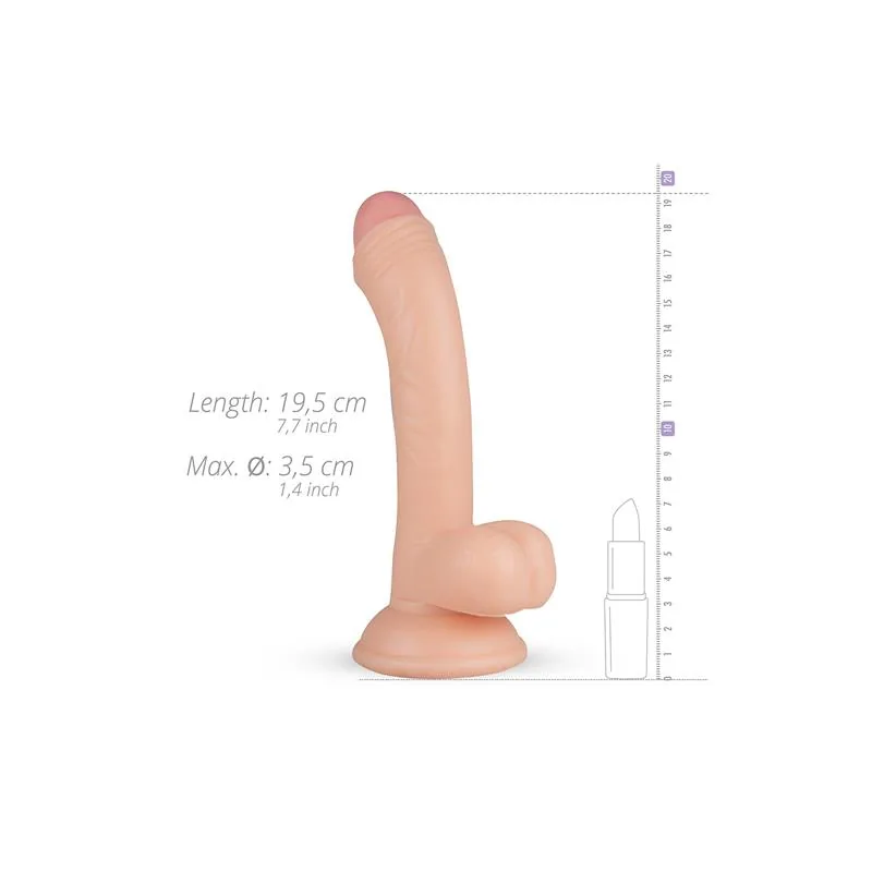Dildo Realista Vince com Ventosa 19,5 cm Real Fantasy — vista 5 de 7