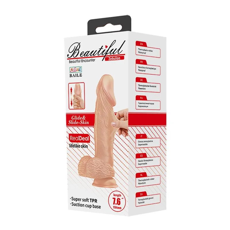 Dildo Realista Zebulon com Testículos e Ventosa 24 cm Baile — vista 9 de 9