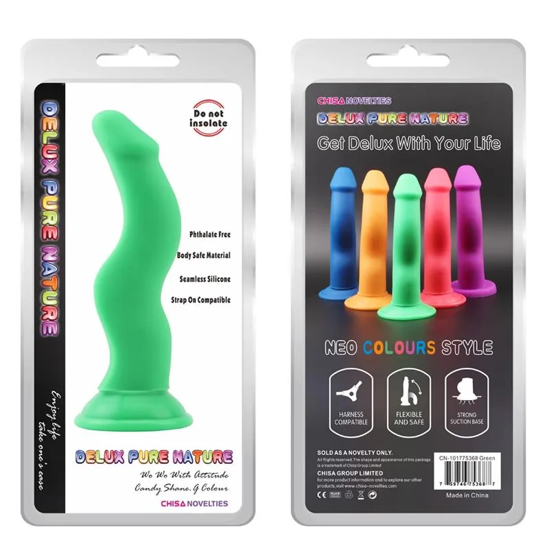 Dildo Shane G. Verde Silicone Líquido 20,5 cm — vista 2 de 2